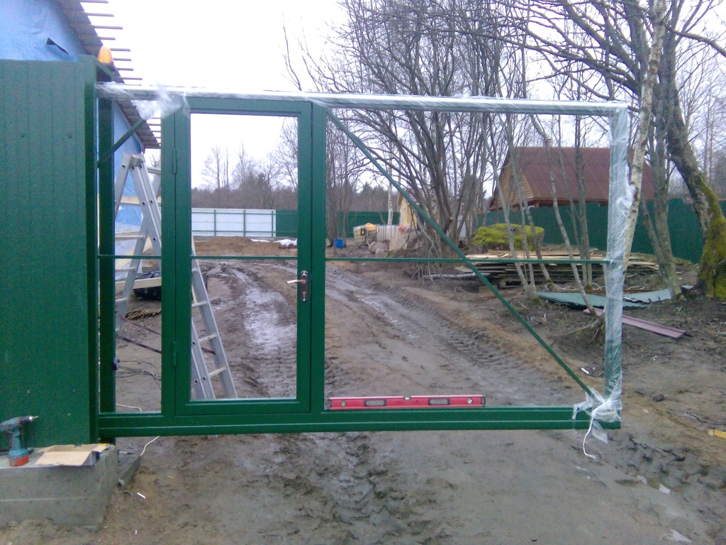 Автоматические откатные ворота 4,5х2 в п.Прибылово