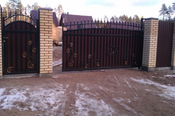 Автоматические откатные ворота 4х2 в г.Приморск